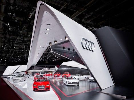 奧迪展臺，奧迪展臺設計，奧迪